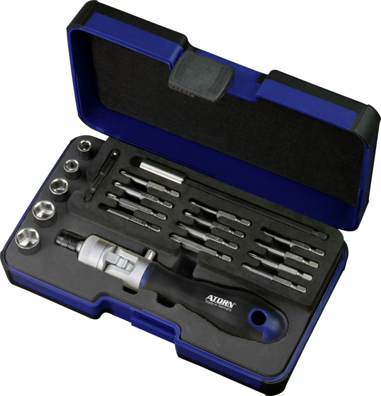 Sada nástavců nástrčných klíčů, 20 ks, s ohnutou, šroubovací ráčnovou rukojetí