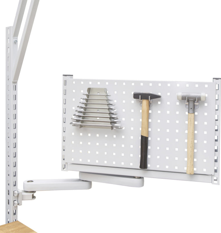 Otočné rameno s rámem a děrovanou zadní stěnou