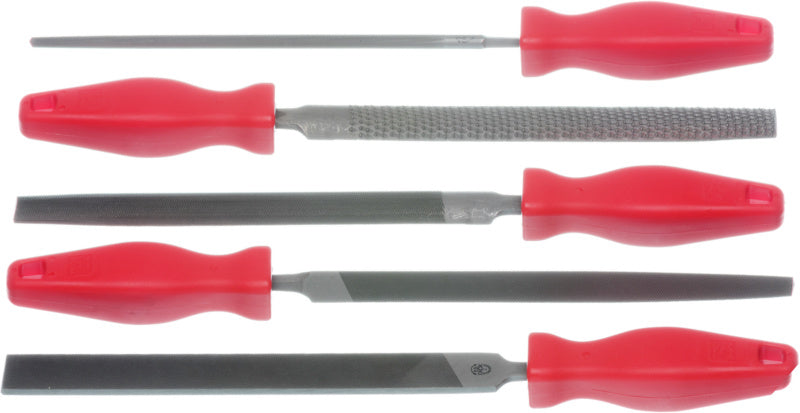 Sada 5 ks dílenských pilníků a rašplí, v plastovém sáčku