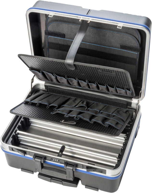 Pojízdný kufr na nářadí s teleskopickým nástavcem