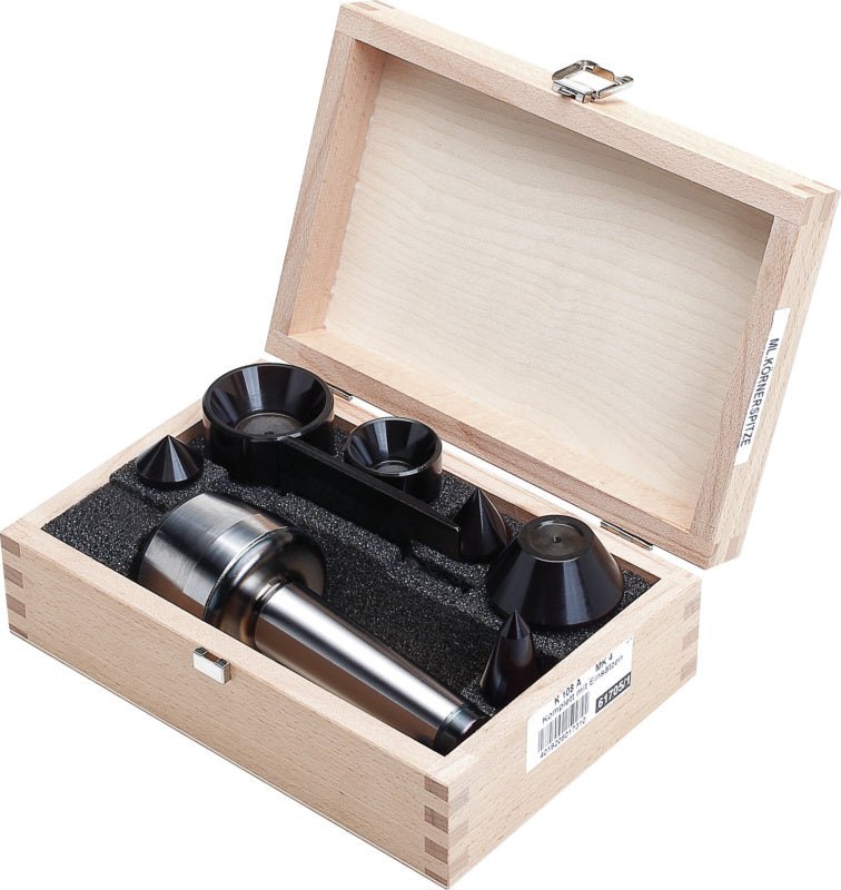 sada otočných středicích hrotů