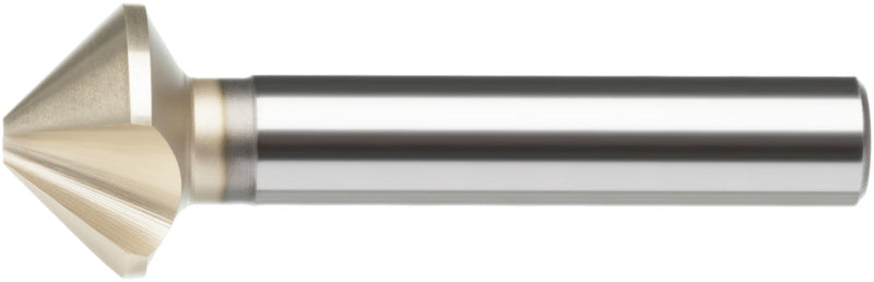 Kuželový záhlubník, 90°, slinutý karbid, trojtý břit, extrémně nerovnoměrný sklon