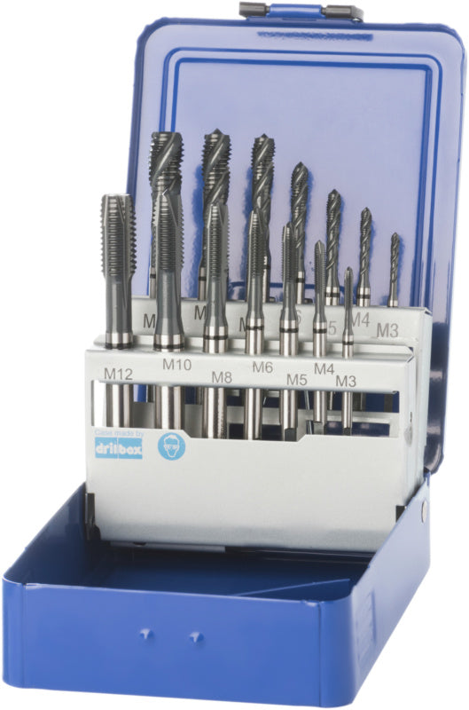 Sada závitníků M3–M12 HSSE průchozí/slepý otvor ≤ 2,5xD