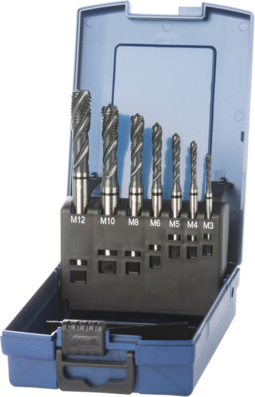 Sada závitníků M3–M12 HSSE, slepý otvor ≤ 2,5xD
