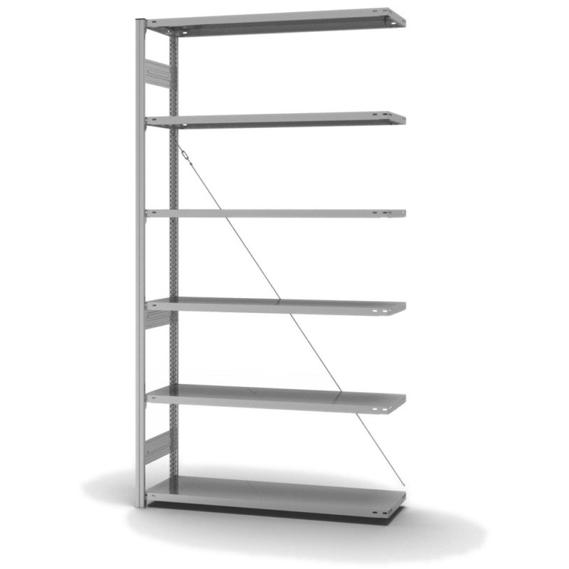 Policový regál, jednostranný