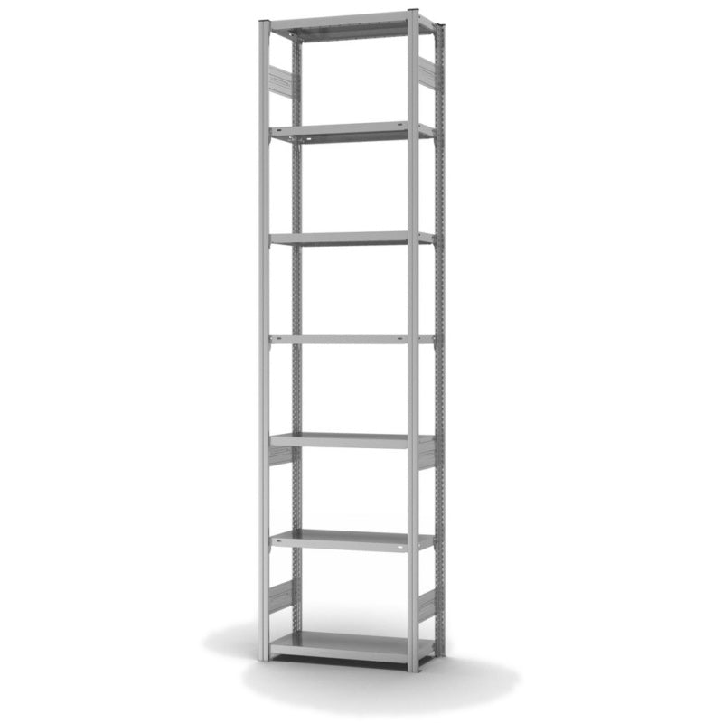 Oboustranný policový regál