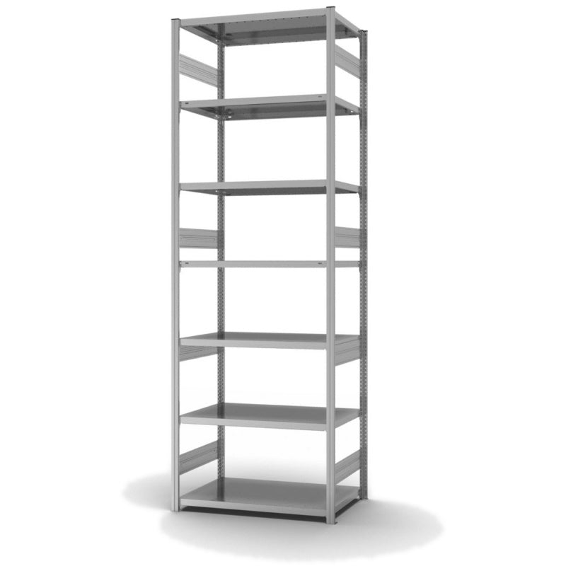 Oboustranný policový regál