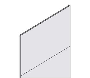 Zadní panel z plného plechu