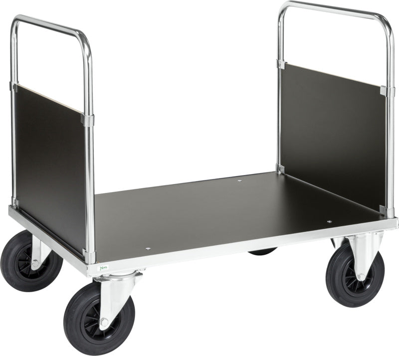 Plošinový vozík řady 500 s 2 čelními stěnami, pozinkovaný