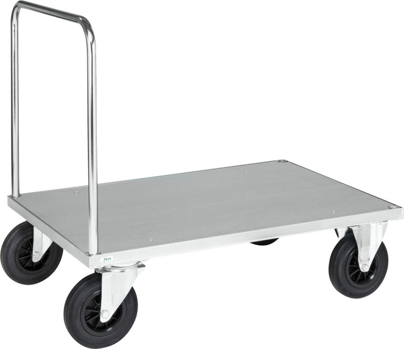 Plošinový vozík řady 600 s madlem, pozinkovaný