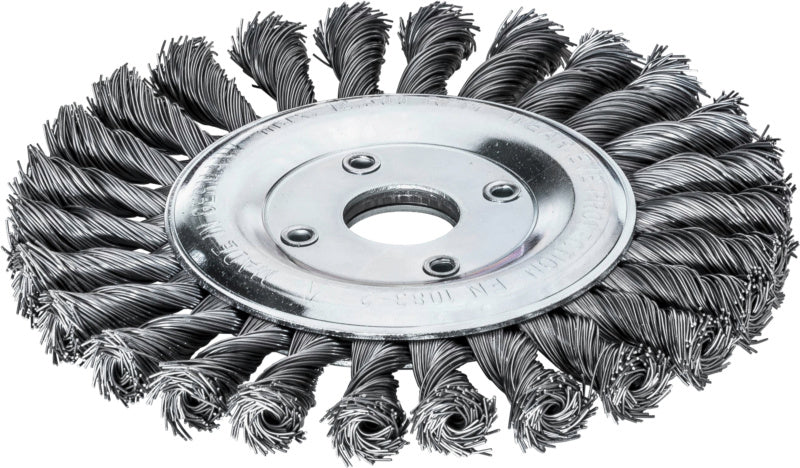 Kruhové kartáče s dráty splétanými proti směru hodinových ručiček