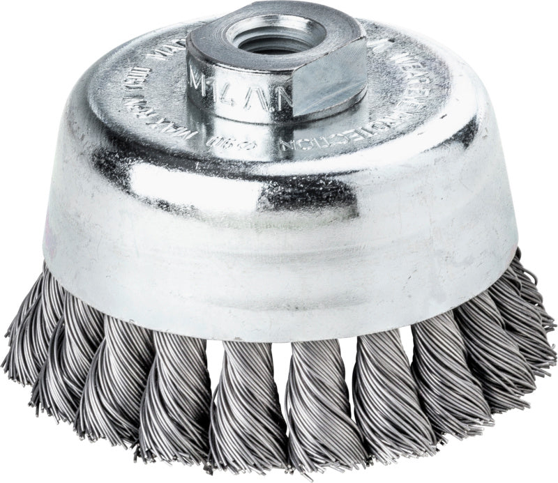 Drátěný hrncový kartáč s pleteným drátem