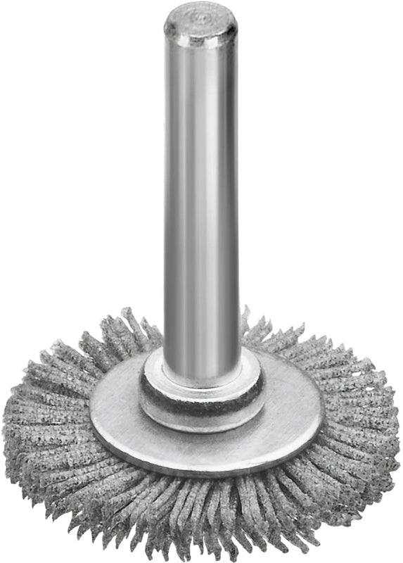 Drátěné kruhové kartáče na stopce s brusnými štětinami z karbidu křemíku