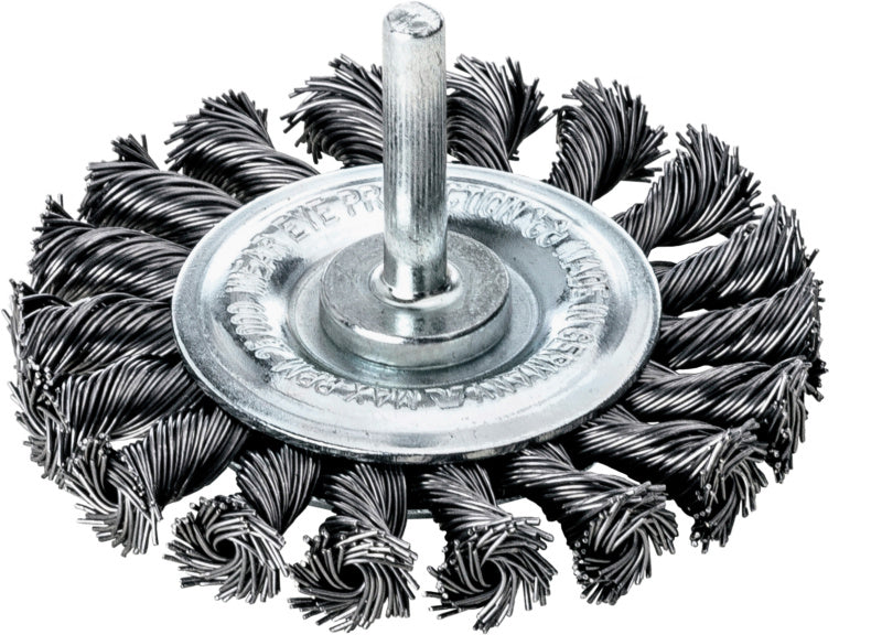 Kruhové kartáče ze splétaných drátů se stopkou