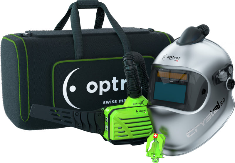 Automatická svářečská přilba s elektrickým respirátorem