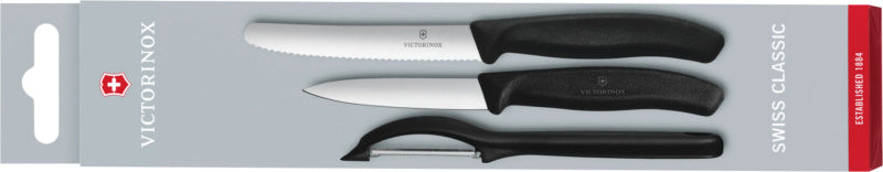Sada nožů SwisClassic s univerzální škrabkou, tři kusy