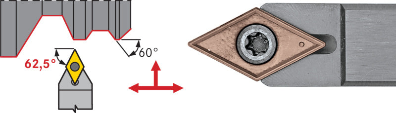 Držák s upínáním SDNC pro soustruhy, neutrální