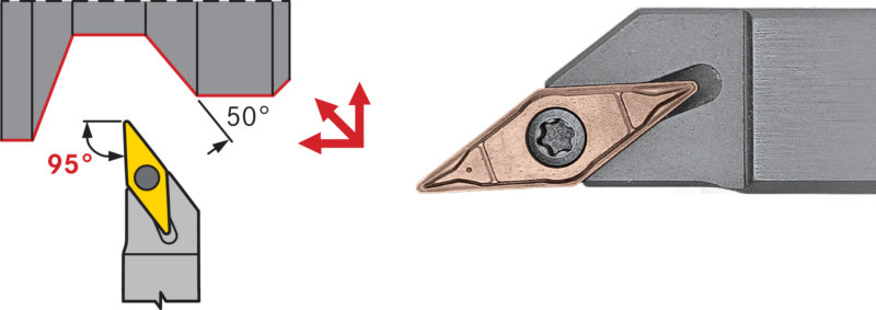 Držák s upínáním SVJC pro soustruhy, pozitivní