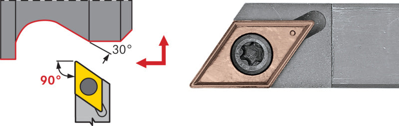 Držák s upínáním SDAC pro soustruhy, pozitivní