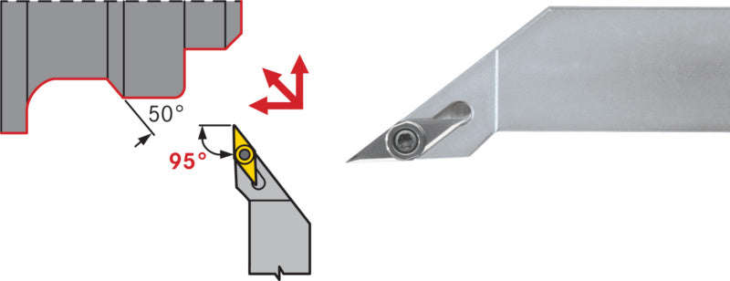SVJC držák s upínáním pozitivní, levý