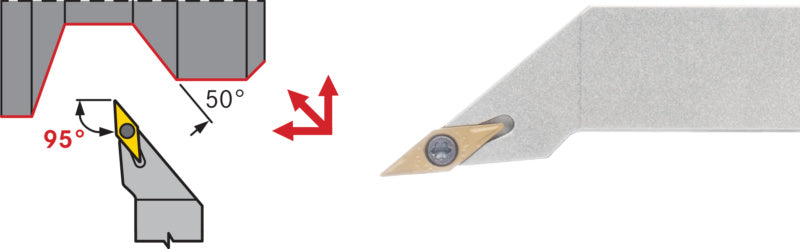 Držák s upínáním SVLC, pozitivní