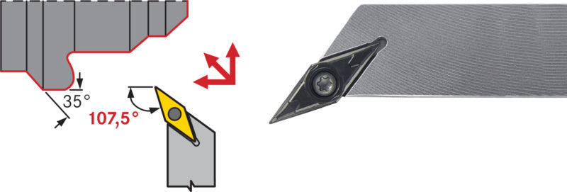 Držák s upínáním SVHB, pozitivní