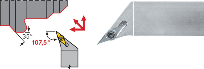 Držák s upínáním SVHC, pozitivní, pravý