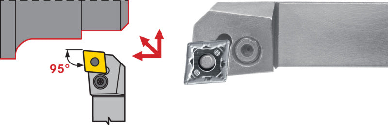 Držák s upínáním PCLN, negativní, levý