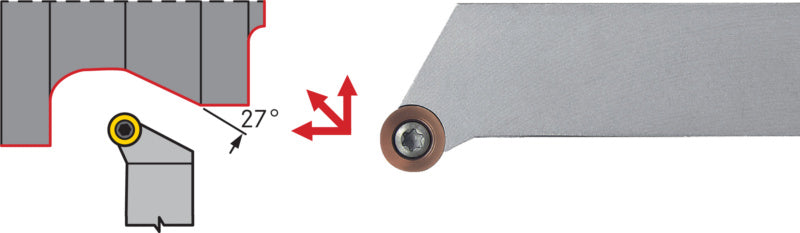 Držák s upínáním SRGC, pozitivní, pravý