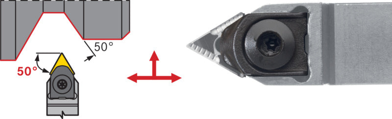 Držák s upínáním MTEN, negativní, neutrální