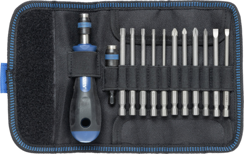 Ruční držáky bitů, sada 13 ks