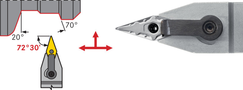 Držák s upínáním MVVN, negativní, neutrální