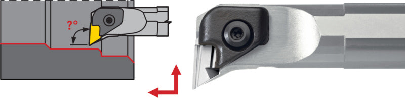 Vrtací tyč CKUN, z oceli, negativní, levá