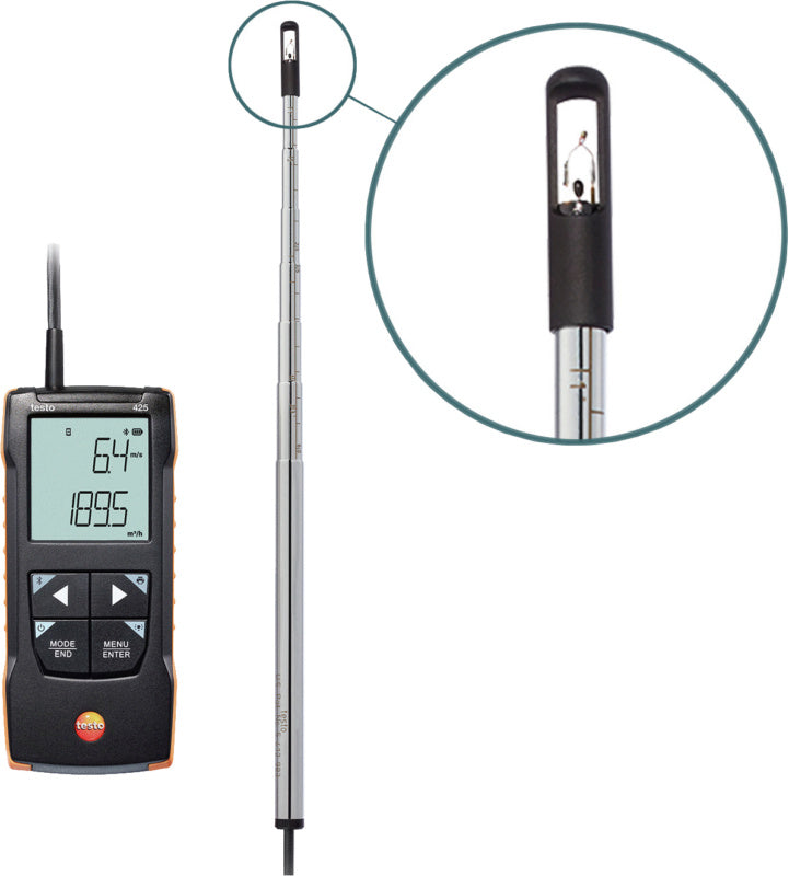 Digitální anemometr s horkým drátem