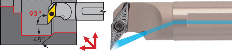 Vrtací tyč SVUC HSS, pozitivní