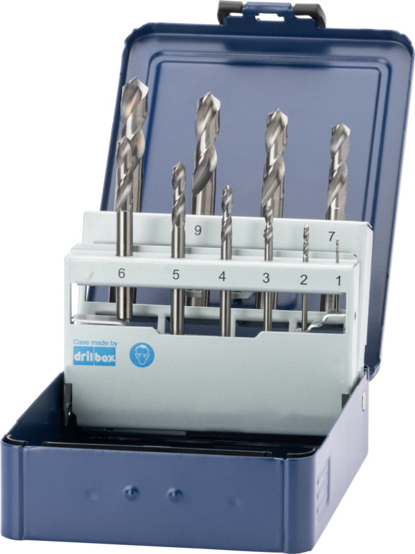 sada spirálových vrtáků, slinutý karbid, typ N 3xD, bez povlaku a vnitřního chlazení