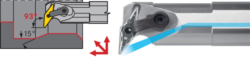 Ocelová vrtací tyč MVUN, negativní, levá