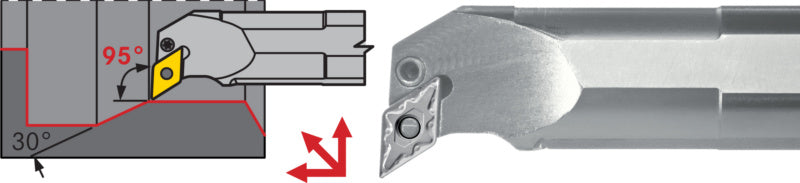 Ocelová vrtací tyč PDUN, negativní, pravá