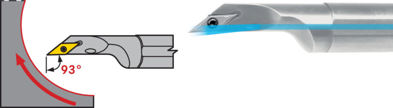 Vrtací tyč SVJB z oceli, pozitivní levá