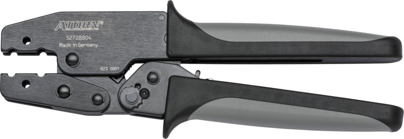 Krimpovací kleště pro vkládání vyměnitelných krimpovacích vložek zepředu