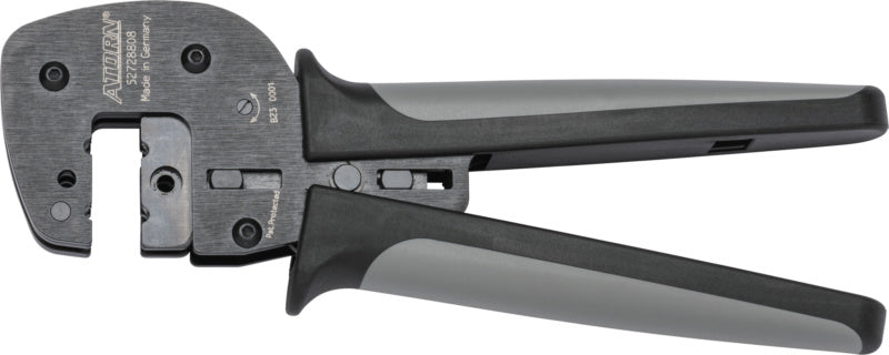 Krimpovací kleště pro vkládání vyměnitelných krimpovacích vložek ze strany