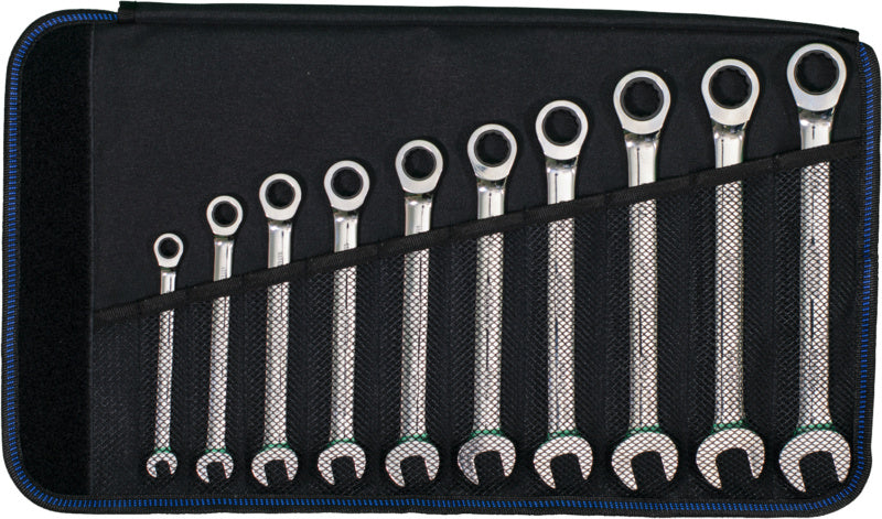 Sada ráčnových kombinovaných klíčů, 10 ks