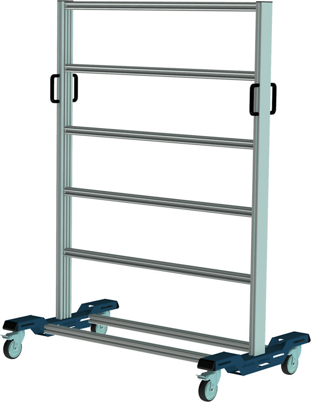 Systémový vozík lze opatřit příslušenstvím z obou stran