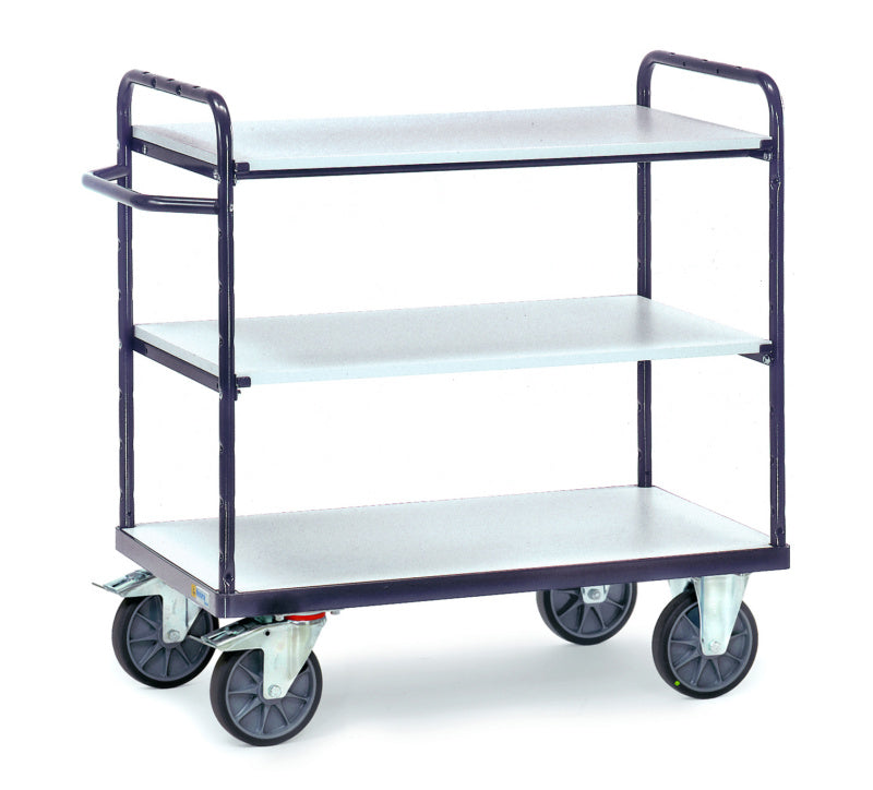 Policový vozík ESD se 3 ložnými plochami