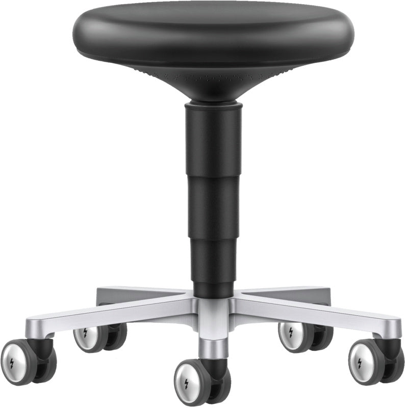 Stolička pro čisté místnosti, kolečka, umělá kůže