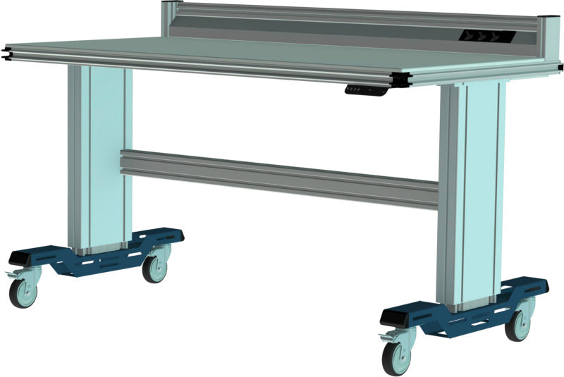 Mobilní systémová pracovní stanice s nastavitelnou výškou