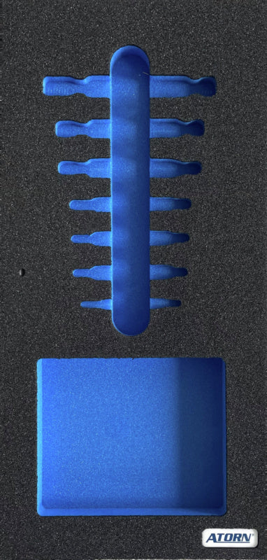 Vložka z tvrdé pěny, prázdná – 7 závitových mezních trnů