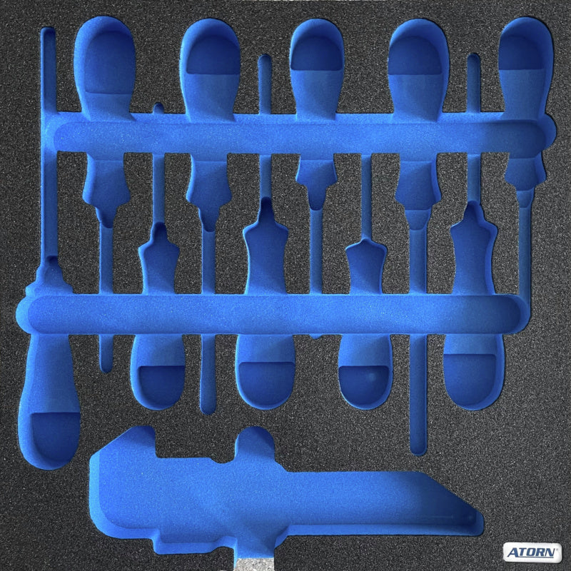 Vložka z tvrdé pěny, prázdná – sada 11 ks šroubováků