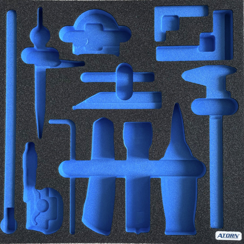 Vložka z tvrdé pěny, prázdná – sada 13 ks měřicích zařízení