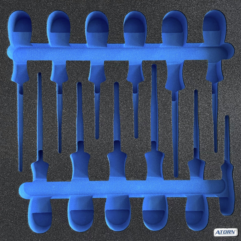 Vložka z tvrdé pěny, prázdná – 24 ks tenkých šroubováků VDE